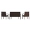 Flash Furniture 4 Piece Brown Patio Set with Beige Cushions JJ-S312-BNBG-GG - alternate 6
